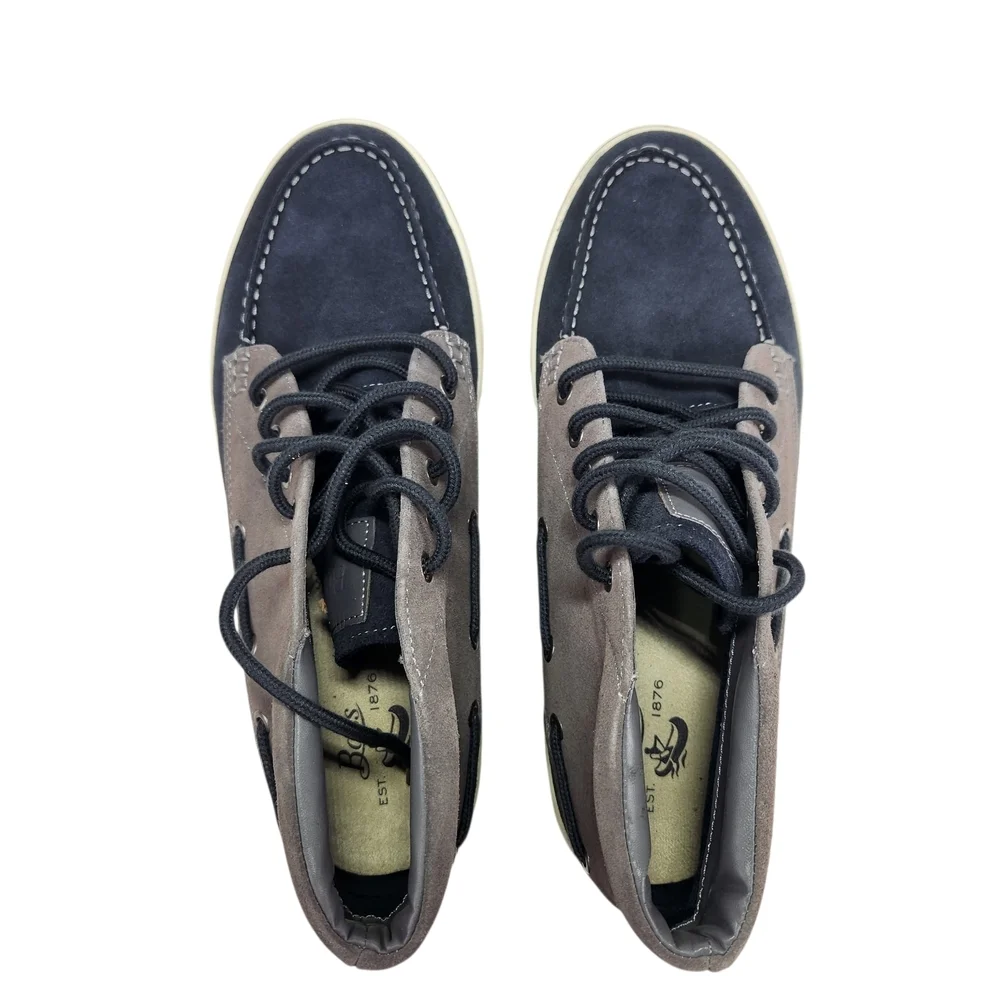 G.H. Bass & Co. Crew High Top Sneakers Mens 11.5 M Navy Gray Suede Chukka Boots